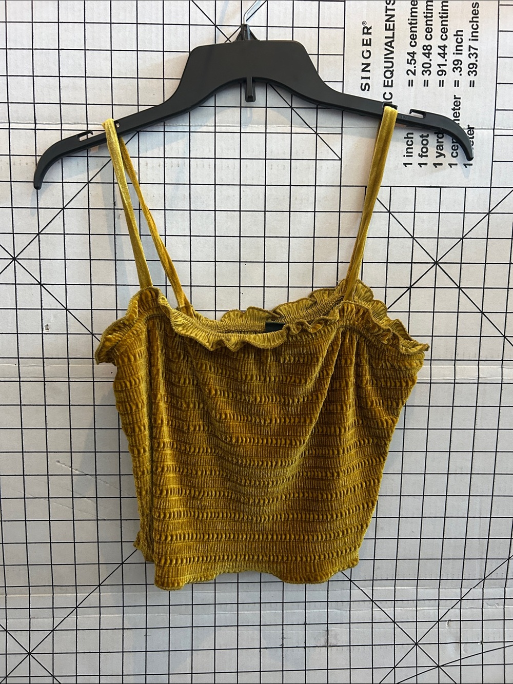 Gold Velour Wild Fable Top